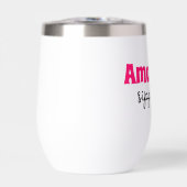 名前をカスタムするシピパーソナライズされたーカップワインタンブラー (正面)