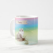 名前をカスタムするシベリアキャットペット コーヒーマグカップ (正面左)