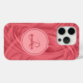 名前をカスタムするシャドウステーキレッドアートワーク Case-Mate iPhoneケース (裏面 (横))