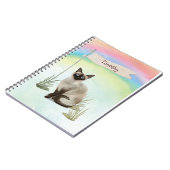 名前をカスタムするシャメッセンキャットペット ノートブック (左側)