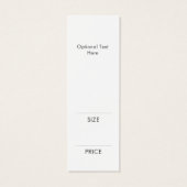 名前をカスタムするシンプルシック衣料つるラベル (裏面)