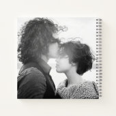 名前をカスタムするシンプルスクリプトのオーバーレイのフルフォト ノートブック (裏面)