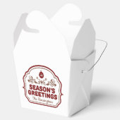 名前をカスタムするシーズンのグリーティングボックス フェイバーボックス (オープン)