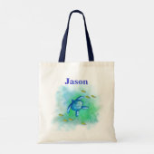 名前をカスタムするシータートトートバッグ トートバッグ (裏面)