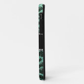 名前をカスタムするシーフオムグリーングリッターleopard print Case-Mate iPhoneケース (裏面/左)