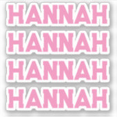 名前をカスタムするシール シール (正面)