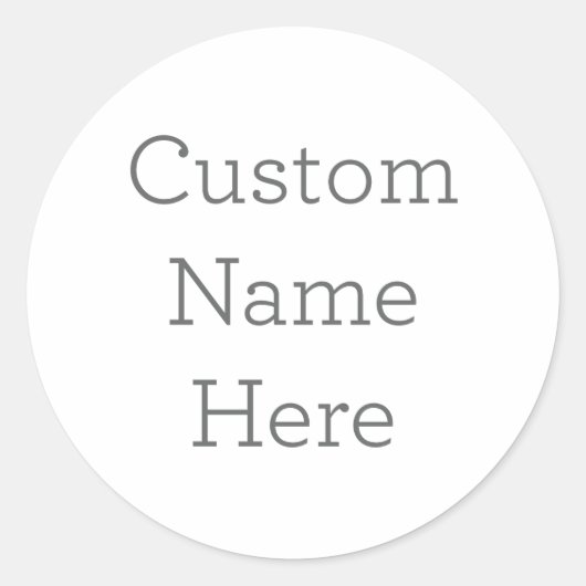 名前をカスタムするシール ラウンドシール (正面)