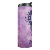 名前をカスタムするジェミニ〔占星術の〕十二宮図標識 タンブラー (回転左)