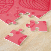 名前をカスタムするジグソーパズルハート愛あなた ジグソーパズル (側面)