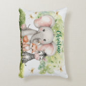 名前をカスタムするジャングルアニマルズトンフライ アクセントクッション (正面(垂直))