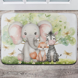 名前をカスタムするジャングルアニマルズトンフライ バスマット