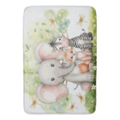 名前をカスタムするジャングルアニマルズトンフライ バスマット (正面縦)