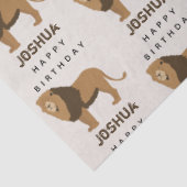 名前をカスタムするジャングルライオンアニマル誕生日 薄葉紙 (詳細)