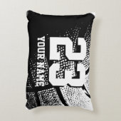 名前をカスタムするジャージー番号ヴィンテージ アクセントクッション (裏面(縦))