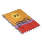 名前をカスタムするジャーナルzebra モダンカラフルジャーナル ノートブック (右側)