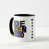 名前をカスタムするジョーバイデン氏2020マグ マグカップ (正面左)