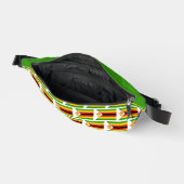 名前をカスタムするジンバブエ国旗 ファニーパック (見開き)