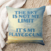 名前をカスタムするスカイ引用文 クッション (ブランケット)