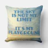 名前をカスタムするスカイ引用文 クッション (正面)