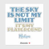 名前をカスタムするスカイ引用文 シール (シート)