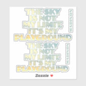 名前をカスタムするスカイ引用文 シール (シート)