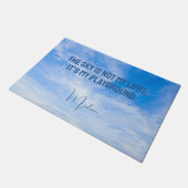 名前をカスタムするスカイ引用文 ドアマット (アングル)