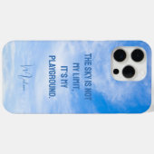 名前をカスタムするスカイ引用文 Case-Mate iPhoneケース (裏面 (横))