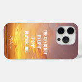 名前をカスタムするスカイ引用文 Case-Mate iPhoneケース (裏面 (横))