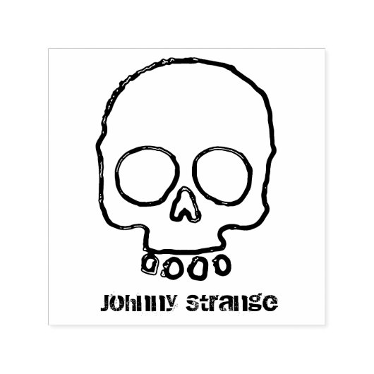 名前をカスタムするスカルスタンプ セルフインキングスタンプ (デザイン)