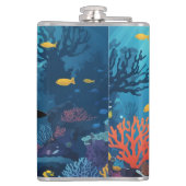 名前をカスタムするスキューバダイバー フラスク (裏面)