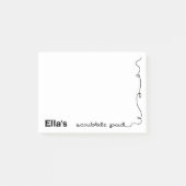 名前をカスタムするスクライブラパッド ポストイット (正面)