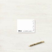 名前をカスタムするスクライブラパッド ポストイット (デスク上)