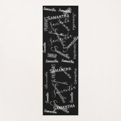 名前をカスタムするスクリプトパーソナライズされたモノグラム ヨガマット (正面)