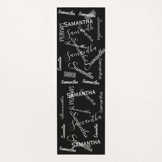 名前をカスタムするスクリプトパーソナライズされたモノグラム ヨガマット (正面)