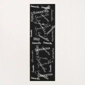 名前をカスタムするスクリプトパーソナライズされたモノグラム ヨガマット (裏面)