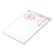 名前をカスタムするスクリプトボホドリームキャッチャーの水色 ノートパッド (アングル)