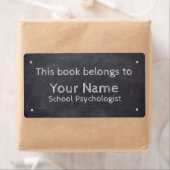名前をカスタムするスクール心理学者のカルボードラベル ラベル (インサイチュ)