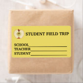 名前をカスタムするスクール見学ステッカー ラベル (インサイチュ)