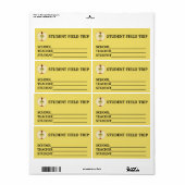 名前をカスタムするスクール見学ステッカー ラベル (フルシート)