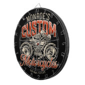 名前をカスタムするスケルトンオートバイサイクルショップ ダーツボード (正面右)