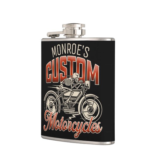 名前をカスタムするスケルトンオートバイサイクルショップ フラスク (左)