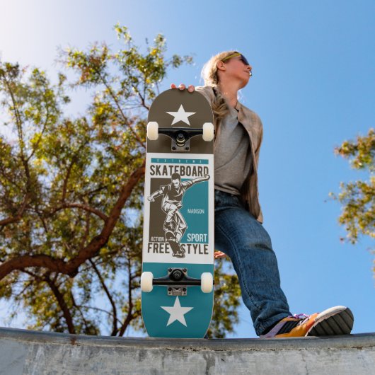 名前をカスタムするスケートボーダー スケートボード (室外1)