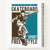 名前をカスタムするスケート ノートブック (裏面)