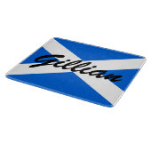 名前をカスタムするスコットランド国旗cbcnt カッティングボード (角)