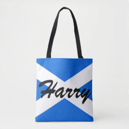 名前をカスタムするスコットランド国旗stcnt トートバッグ