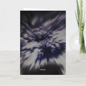 名前をカスタムするスター爆発誕生日カード カード (裏面)