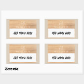 名前をカスタムするステッカーこんにちは私の名前はラベルパーティー 長方形シール (シート)