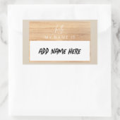 名前をカスタムするステッカーこんにちは私の名前はラベルパーティー 長方形シール (バッグ)