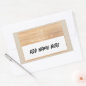 名前をカスタムするステッカーこんにちは私の名前はラベルパーティー 長方形シール (封筒)