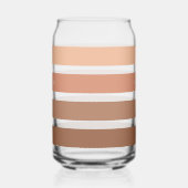 名前をカスタムするストライプパターン ガラス缶 (右)